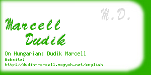 marcell dudik business card